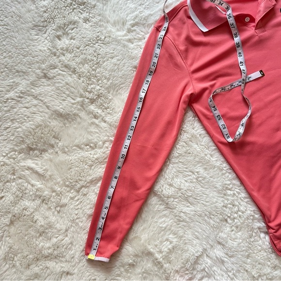 Sun50 SPF 50 Coral Polo Shirt Size S - Picture 8 of 8